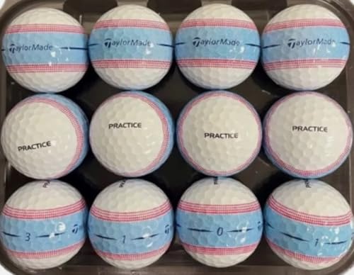Taylormade ツアーレスポンス ストライプ 練習用ゴルフボール (袋入り - 箱なし) - 12ボール