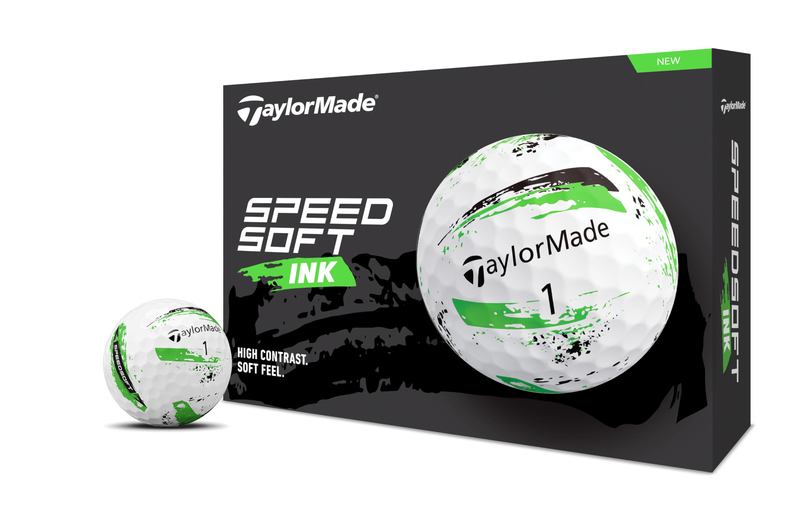 テーラーメイド(TAYLOR MADE) TMJ24 SpeedSoft INK 12個入り スピードソフト インク ブルー ゴルフボール 2024年モデル