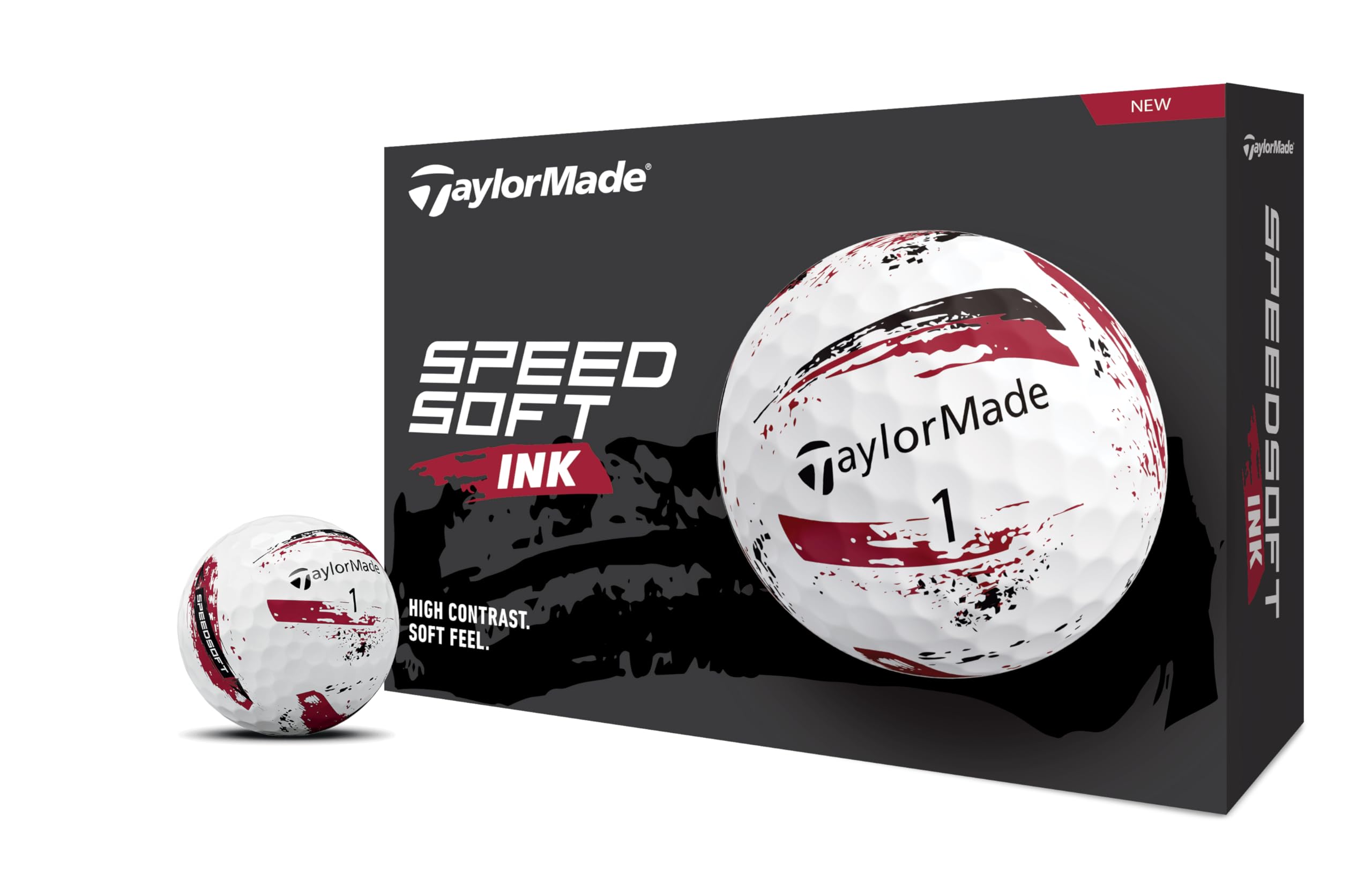 テーラーメイド(TAYLOR MADE) TMJ24 SpeedSoft INK 12個入り スピードソフト インク ブルー ゴルフボール 2024年モデル